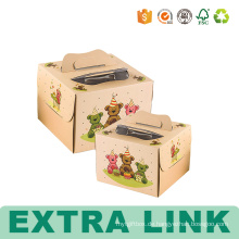 Karton-Pappgeburtstags-Papier-Verpackungs-Kuchen-Kästen mit Fenster
